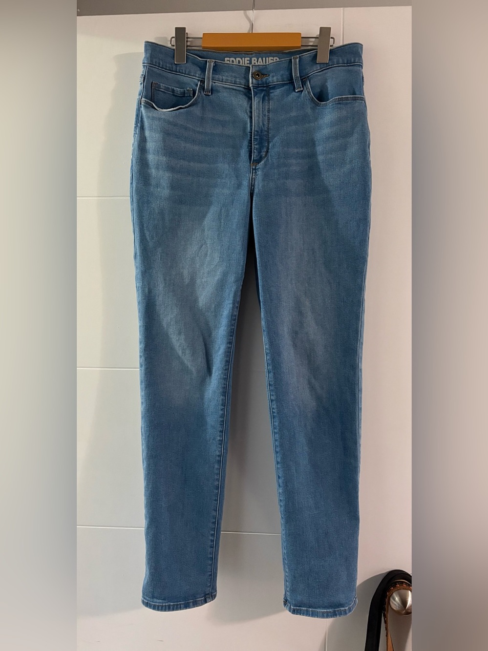 Eddie Bauer Women's Stretch High-Rise Straight Jeans